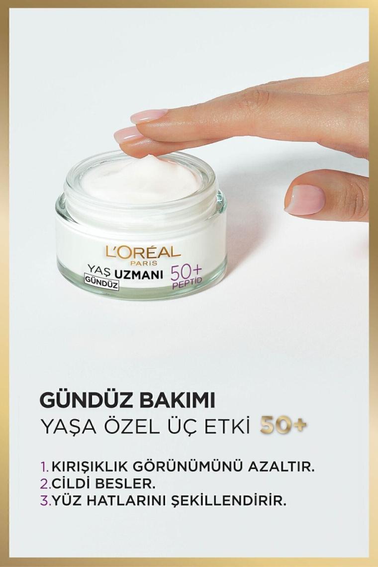 Loreal Paris Yaş Uzmanı 50+ Kırışıklık Karşıtı Yenileyici Krem 50 ml