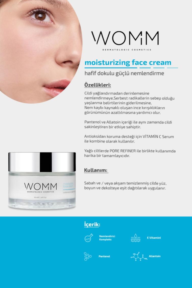 Canlandırıcı Ve Nemlendirici Yüz Bakım Kremi, Hafif Dokulu, Antioksidan, 50 ml