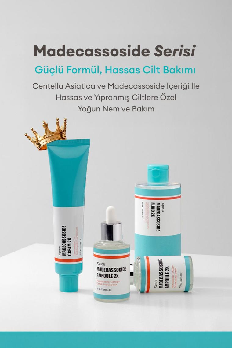 Hassas Ve Yıpranmış Ciltlere Yoğun Nem Ve Bakım Sunan Jel Krem 50ml A'pıeu Madecassoside Gel 2x