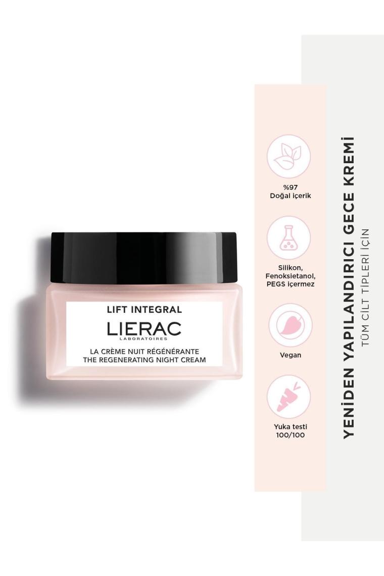 Lift Integral Night Cream Yeniden Yapılandırıcı, Vegan, Gül Yağı Içeren, Gece Bakım Kremi 50 Ml