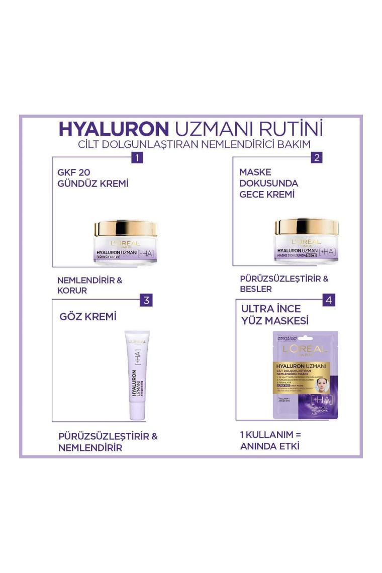 Hyaluron Uzmanı Cilt Dolgunlaştıran Nemlendirici Gece Kremi- Hyaluronik Asit