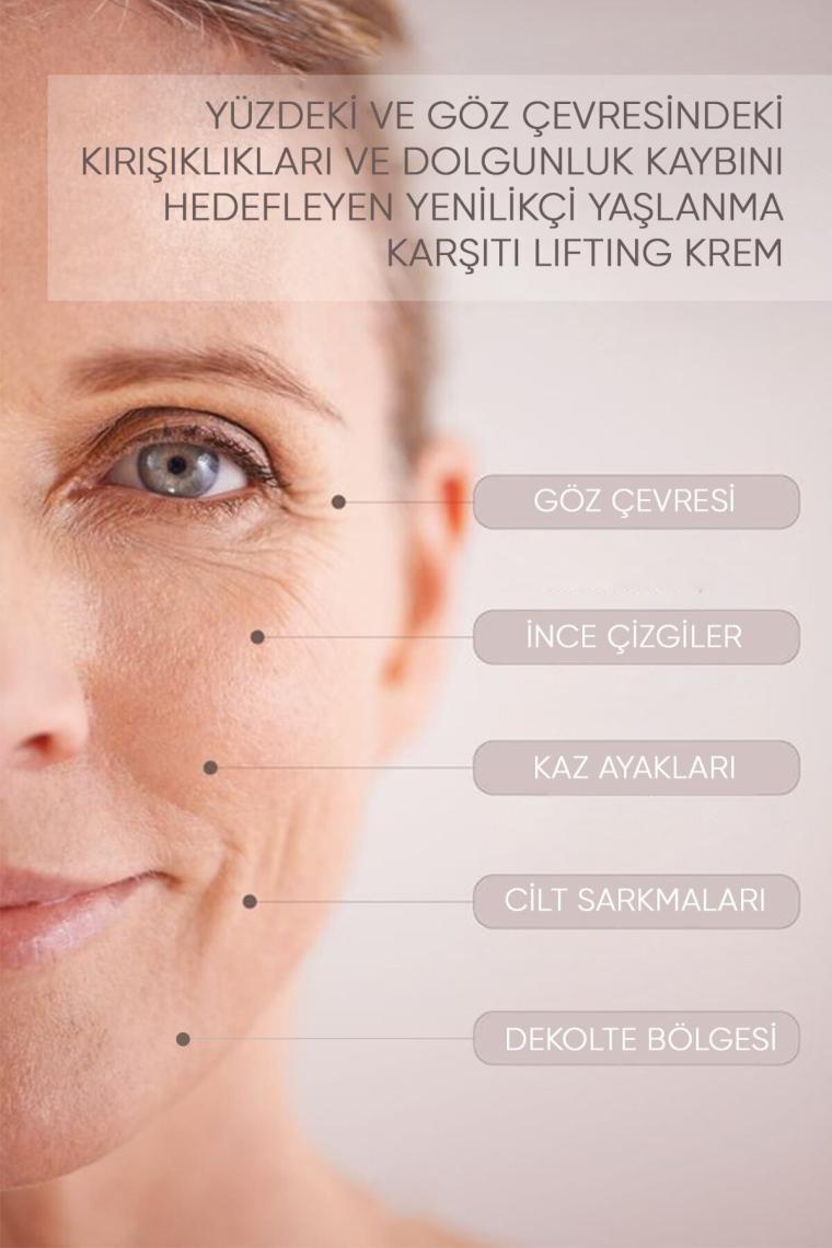Yaşlanma Ve Kırışıklık Karşıtı Dolgunlaştırıcı Lıftıng Krem 50ml.
