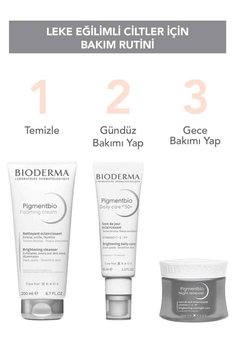 Pigmentbio Daily Care Spf50 Leke Karşıtı Aydınlatıcı Güneş Koruyucu E Ve C Vitamini Krem 40 ml