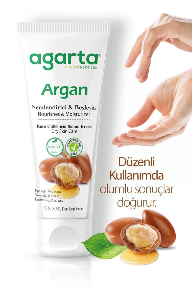 Doğal Yüz Ve El Besleyici Argan Yağlı Cilt Bakım Kremi 75 ml