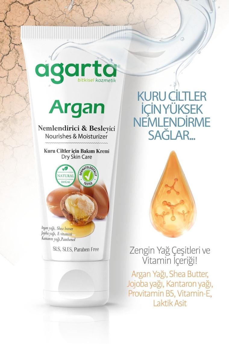 Doğal Yüz Ve El Besleyici Argan Yağlı Cilt Bakım Kremi 75 ml