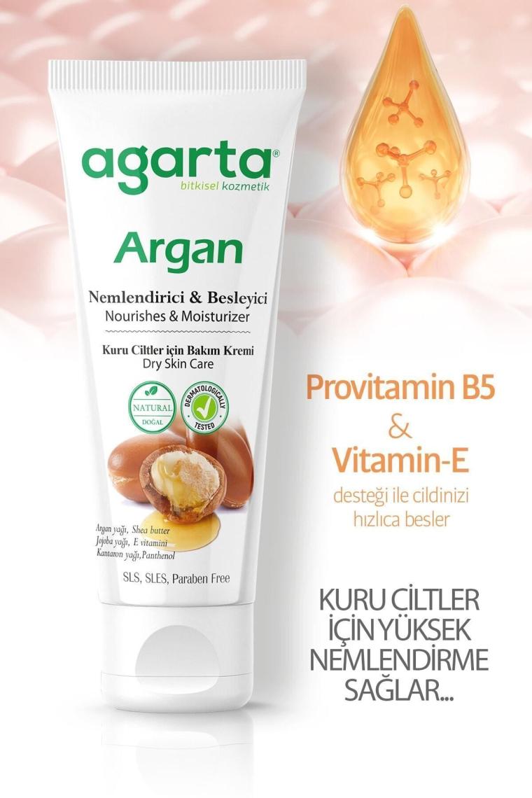 Doğal Yüz Ve El Besleyici Argan Yağlı Cilt Bakım Kremi 75 ml