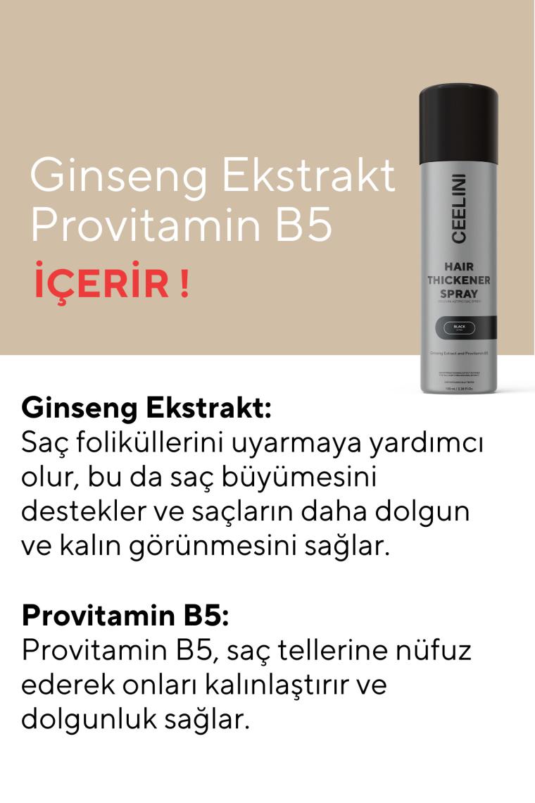 Ceelini Saç Spreyi 100 ml - Siyah