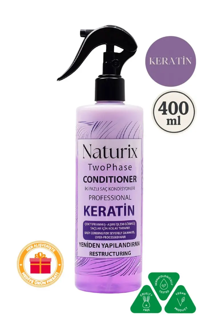 Naturix Bitkisel Keratin Bakım Iki Fazlı Saç Açıcı Sprey 400 ml