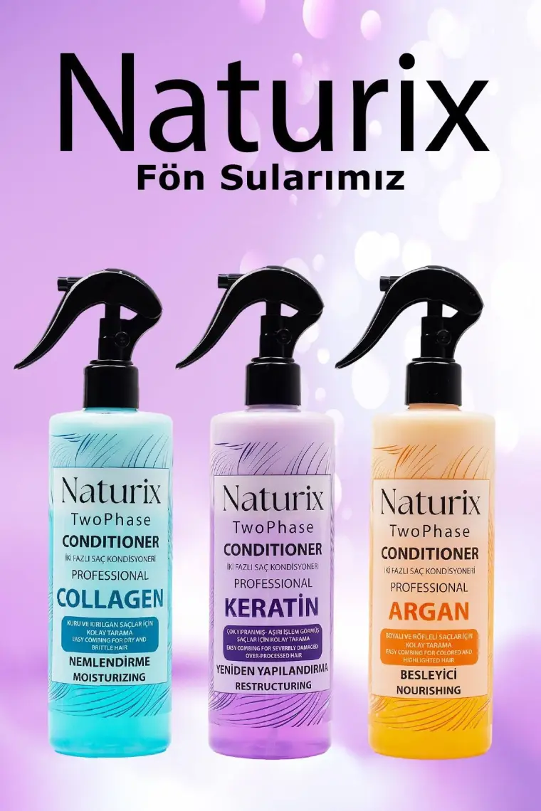 Naturix Bitkisel Keratin Bakım Iki Fazlı Saç Açıcı Sprey 400 ml