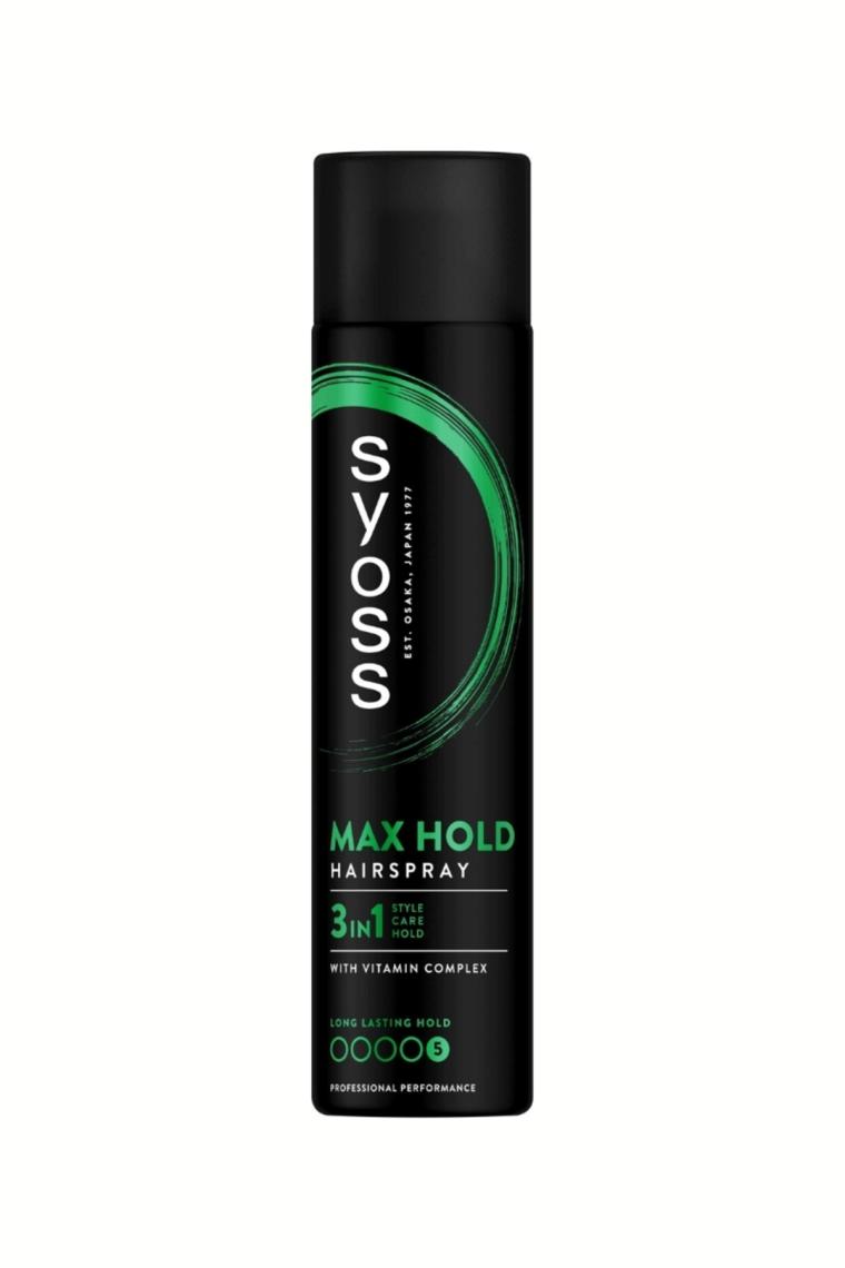 Syoss Saç Spreyi 400 ml x 2 – Maksimum Tutuş ve Parlaklık, Anti-Statik Etki, Vitamin Kompleksi, Her Saç Tipine Uygun