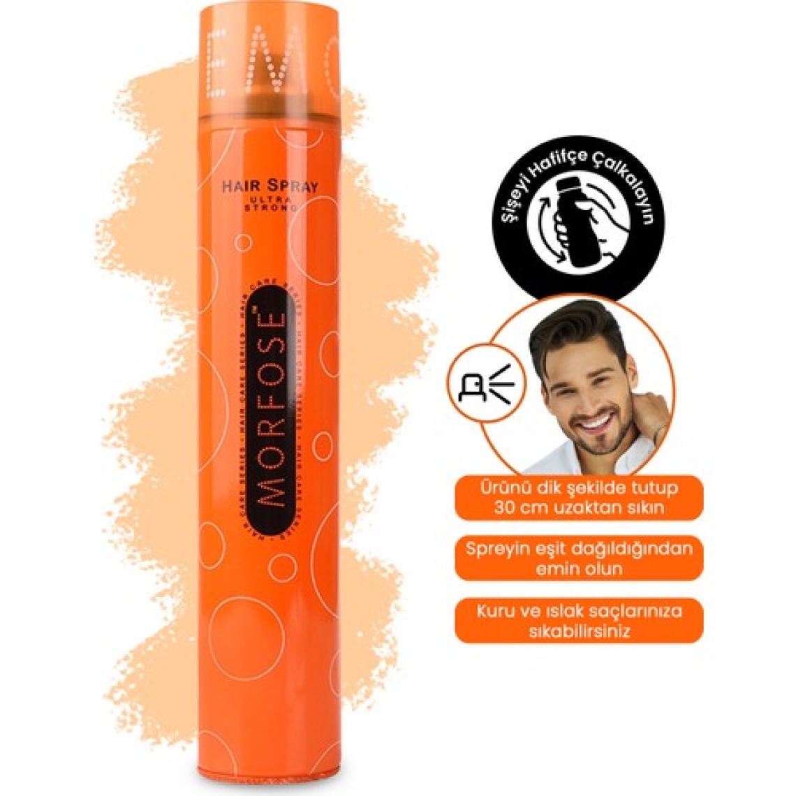 Morfose Ultra Strong Saç Spreyi 400 ml 3 Adet - Güçlü Tutuş