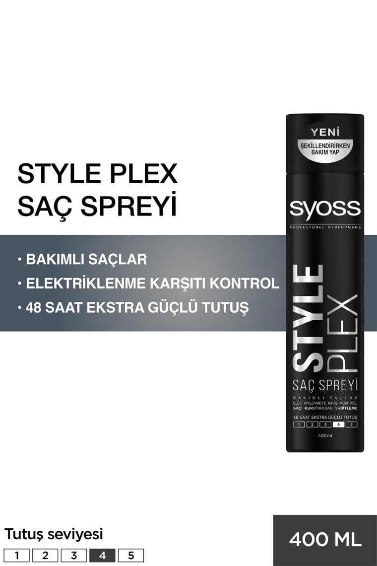 Style Plex Ultra Güçlü Saç Spreyi 400 ml