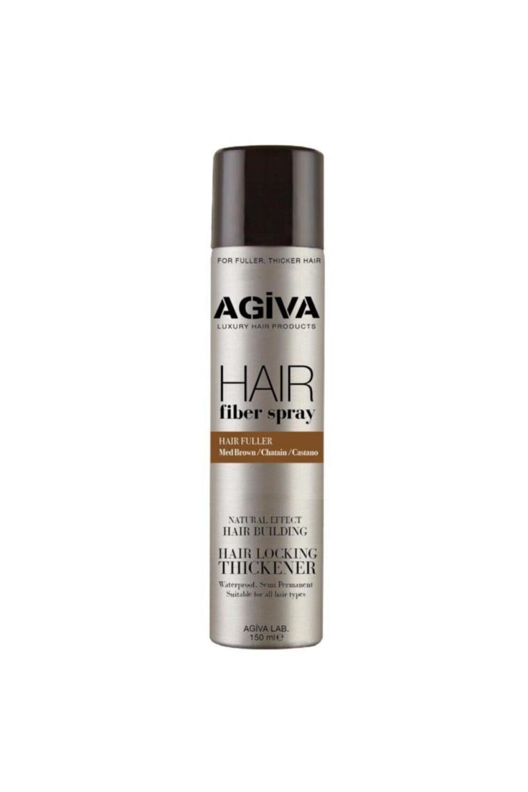 Agiva Hair Fiber Dolgunlaştırıcı Kahverengi Saç Spreyi 150 ml