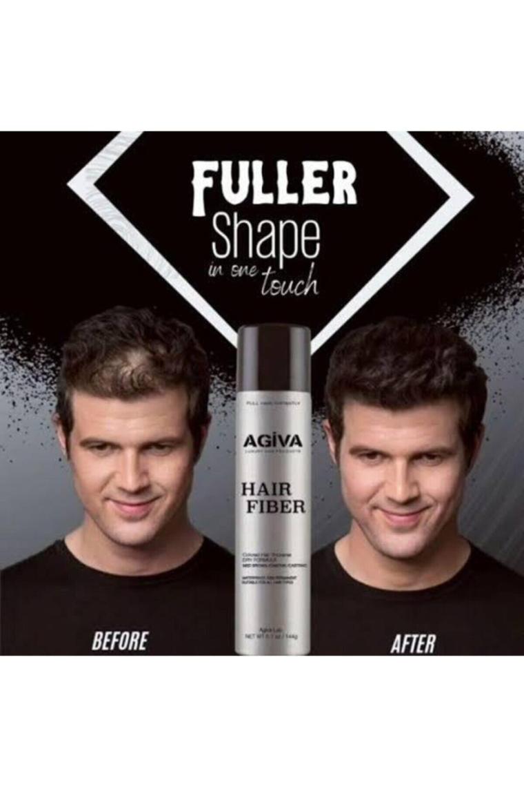 Agiva Hair Fiber Dolgunlaştırıcı Kahverengi Saç Spreyi 150 ml