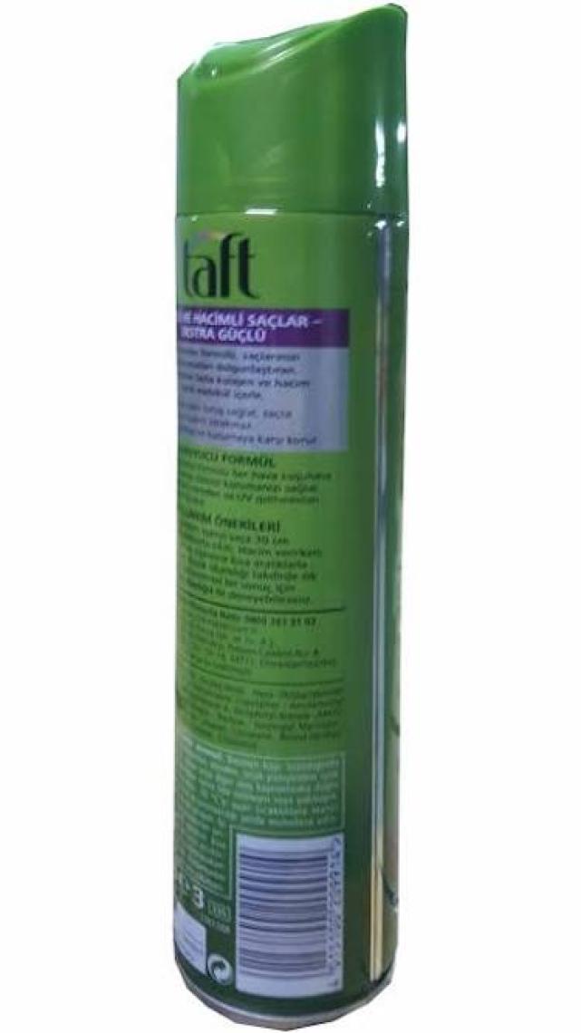 Taft Saç Spreyi 250 ml Volume Ekstra Güçlü