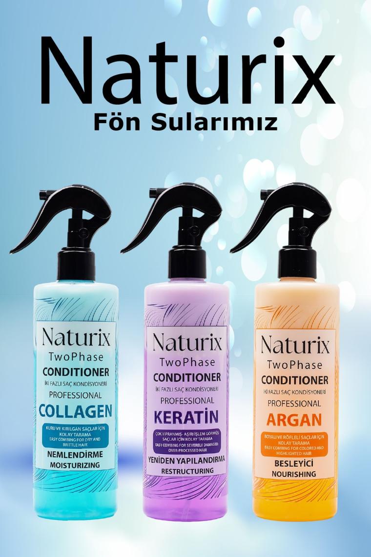 Naturix Bitkisel Collagen Bakım Iki Fazlı Saç Açıcı Sprey Saç Kondisyoneri 400 ml
