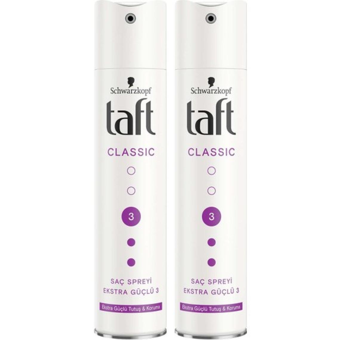 Taft Classic Ekstra Güçlü Sprey 250 Ml X 2 Adet
