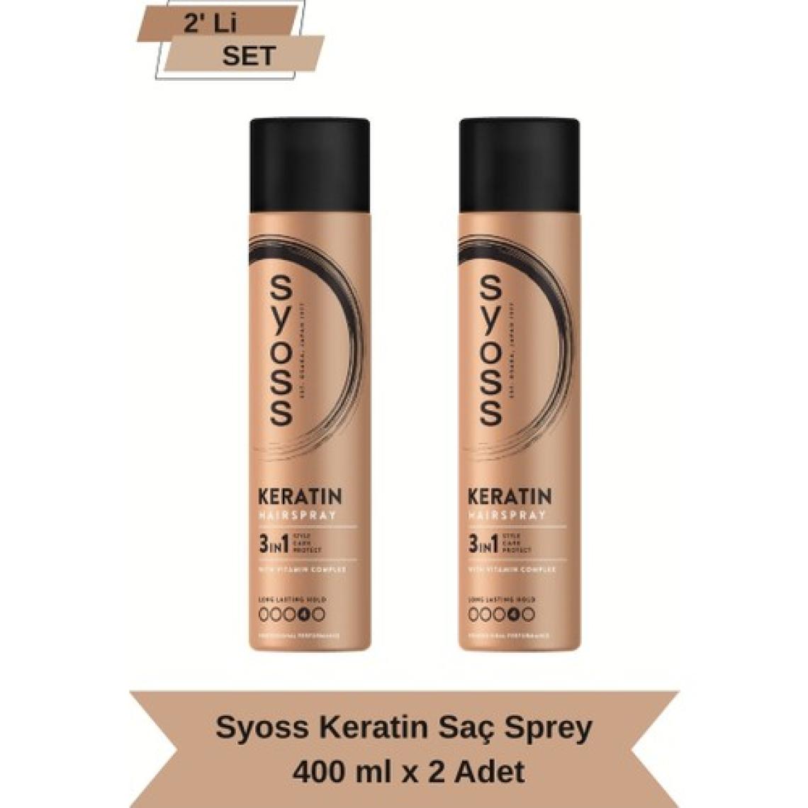 Syoss Keratin Sprey 400 Ml X 2 Adet
