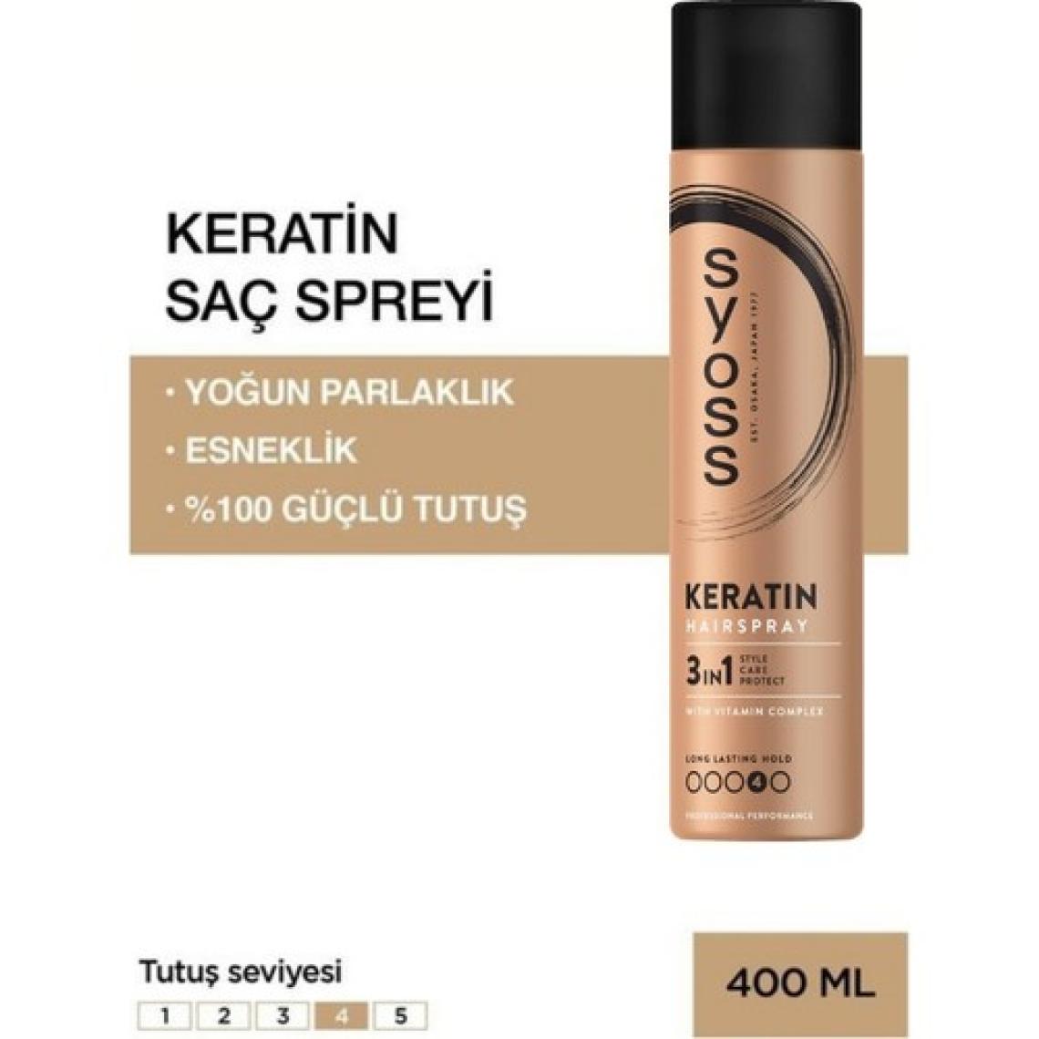 Syoss Keratin Sprey 400 Ml X 2 Adet