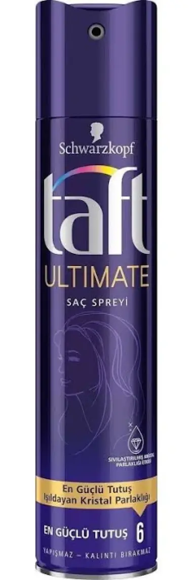 Taft Ultımate Sprey 250 Ml 1 Adet Kalıcı Tutuş Saç Spreyi