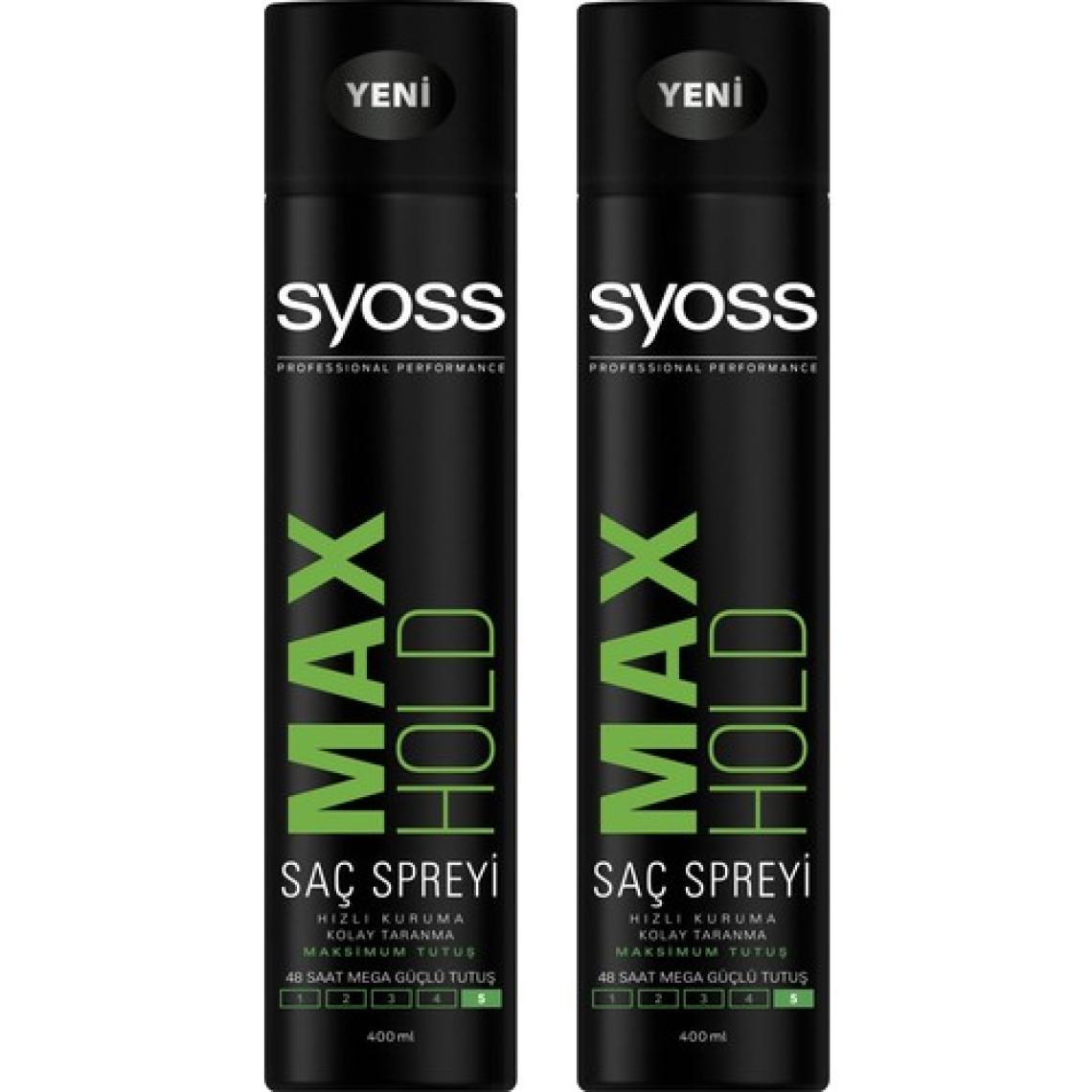 Syoss Max Hold Ultra Güçlü Saç Spreyi 400 ml - 2 Adet