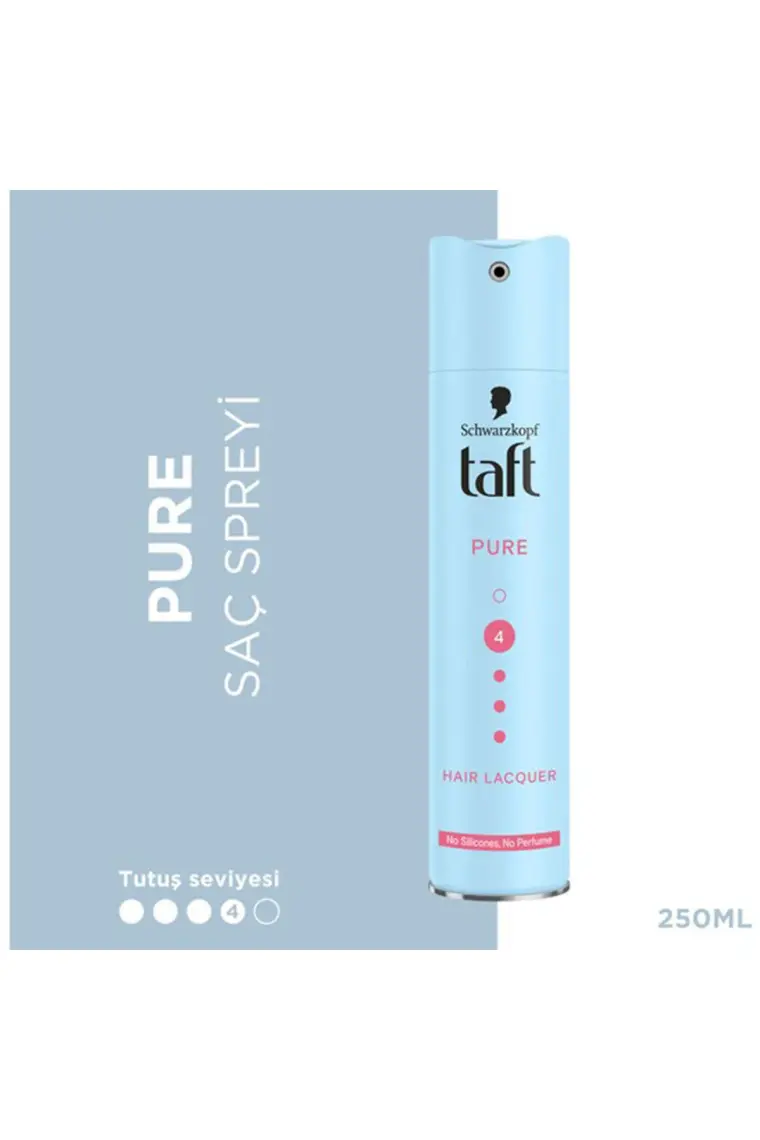 Taft Pure Silikonsuz & Parfümsüz Saç Spreyi 250 ml