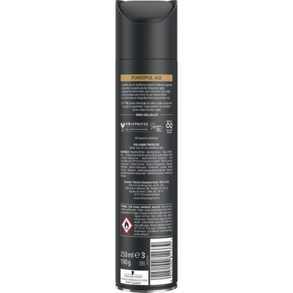 Taft Powerful Age Sprey 250 ml