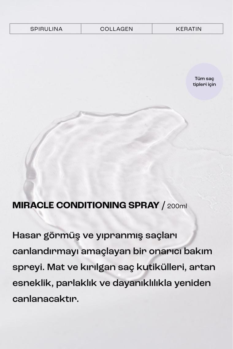 Miracle Biotinli Onarıcı Kolay Tarama Bakım Spreyi 200ml