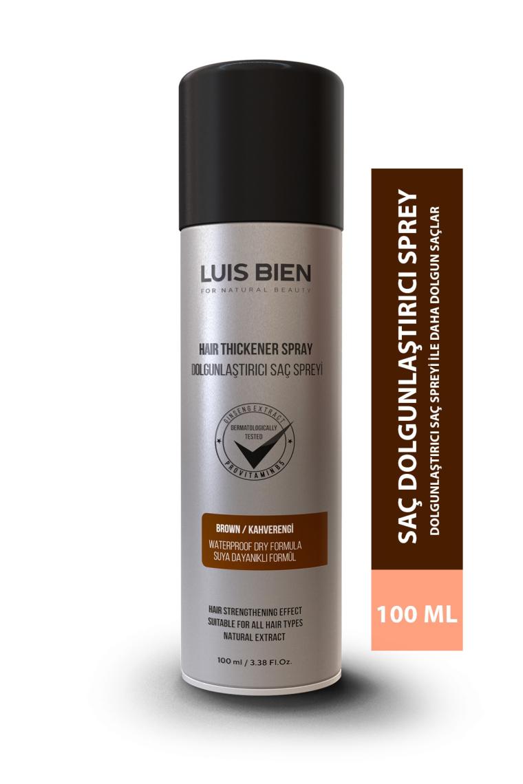 Luis Bien Hair Fiber Dolgunlaştırıcı Kahverengi Saç Spreyi 100 ml