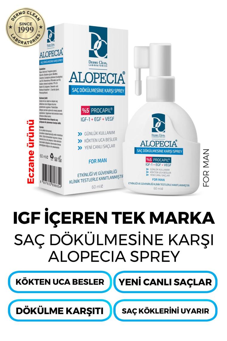 Procapil Ve Igf Içerikli Saç Dökülmesine Karşı Erkek Saç Spreyi(serum) 60 Ml