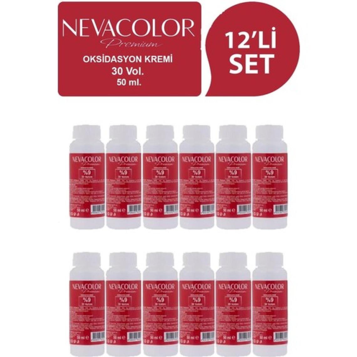Nevacolor Premium Nevacolor Oksidasyon Kremi %9 (30V) 50ML (12'li Set) Oksidan