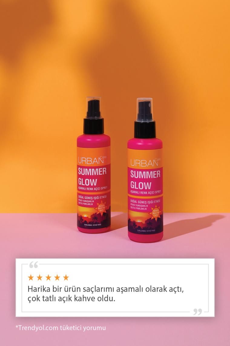 Summer Glow Aşamalı Kalıcı Renk Açıcı Saç Spreyi - 150 ml