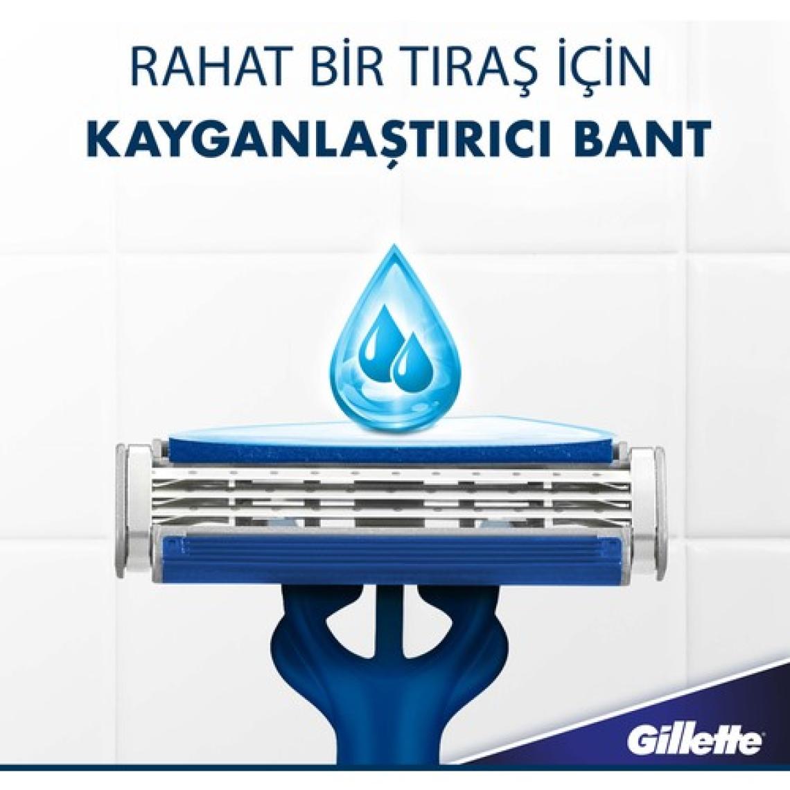 Gillette Blue3 Slalom Kullan At Tıraş Bıçağı 12'li
