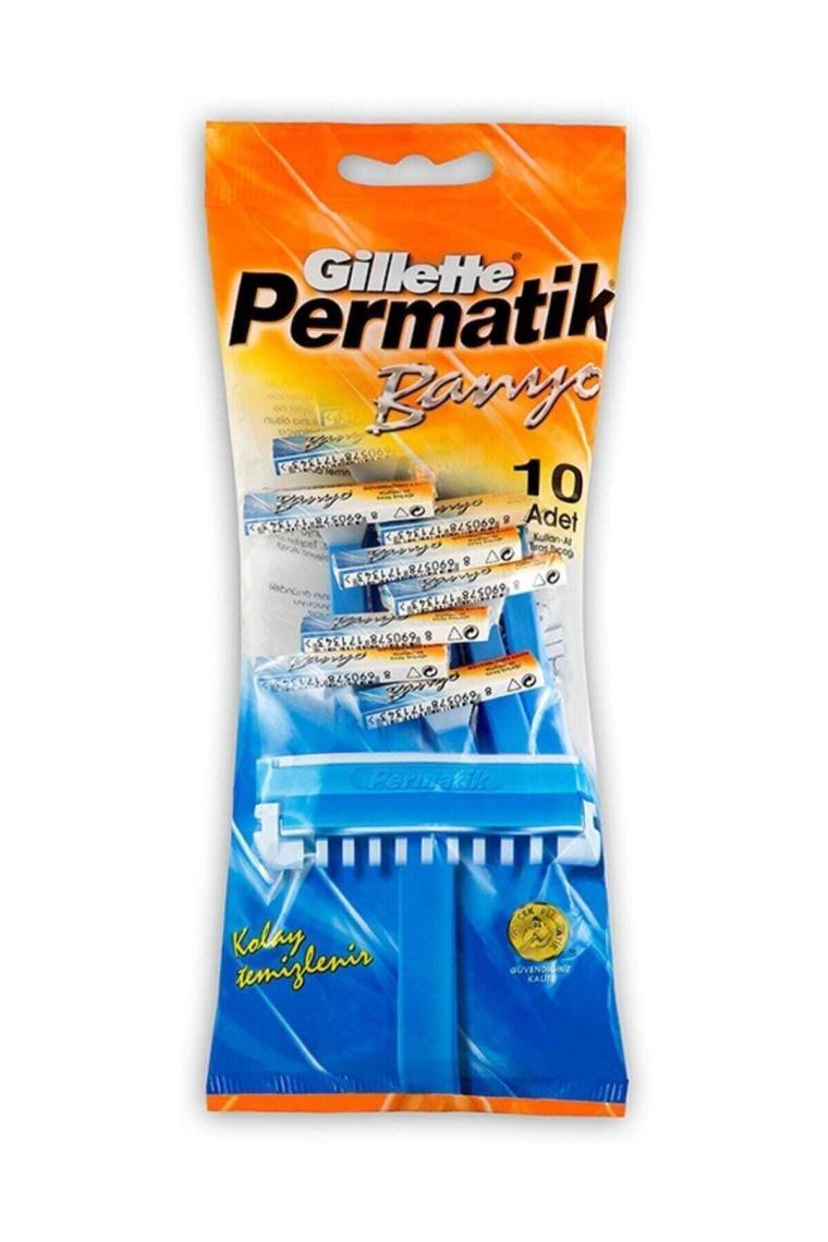Gillette Permatik Banyo Kullan At 10'lu Tıraş Bıçağı