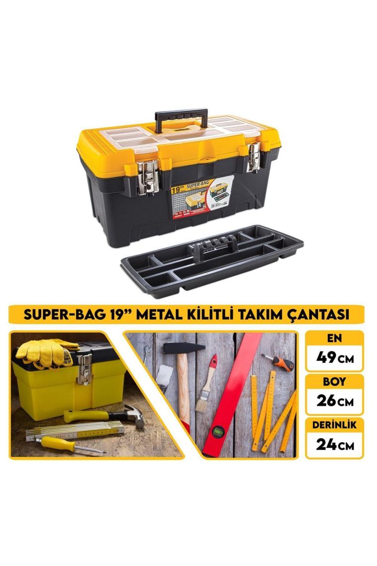 Super-bag , 19" Metal Kilitli Takım-alet Çantası