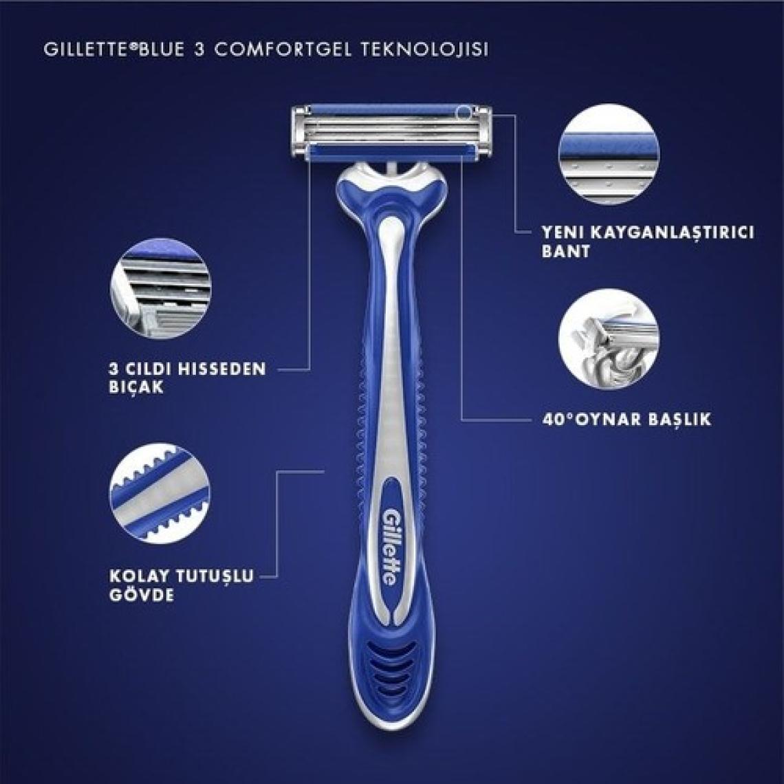 Gillette Blue3 Comfort Kullan At 9+3 12'li Tıraş Bıçağı