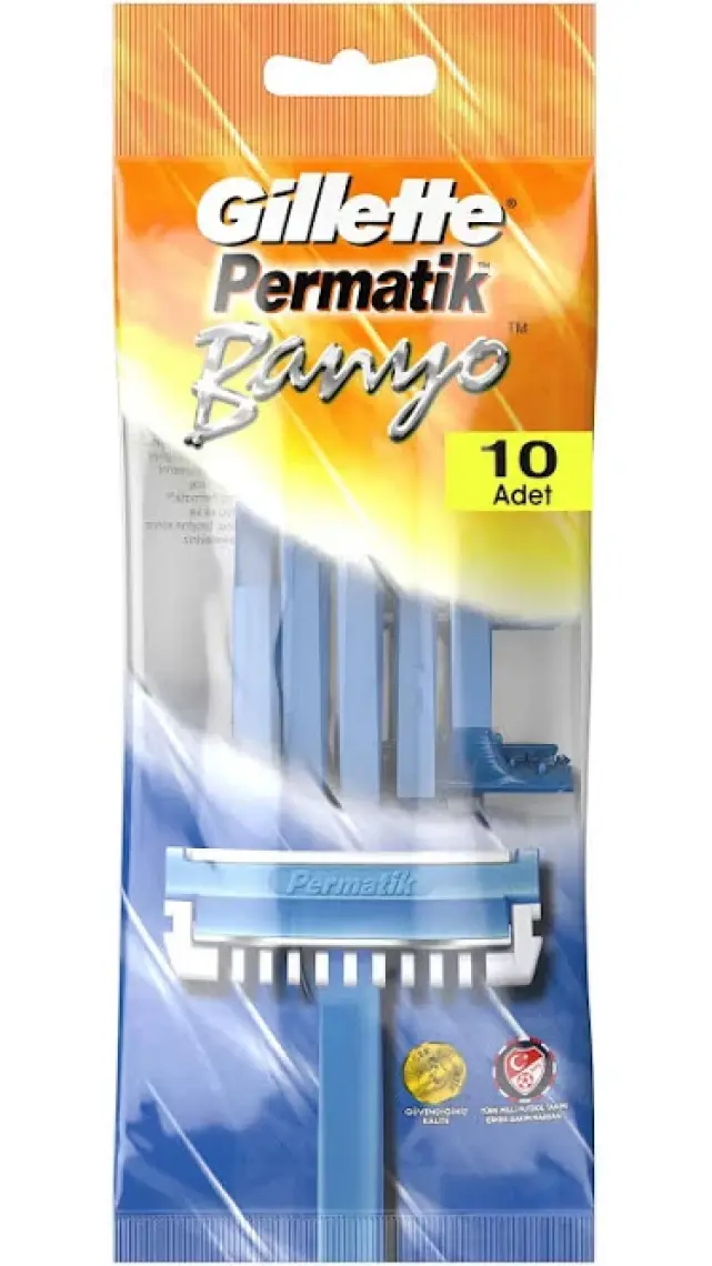 Gillette Permatik Banyo Kullan At Tıraş Bıçağı 10'lu