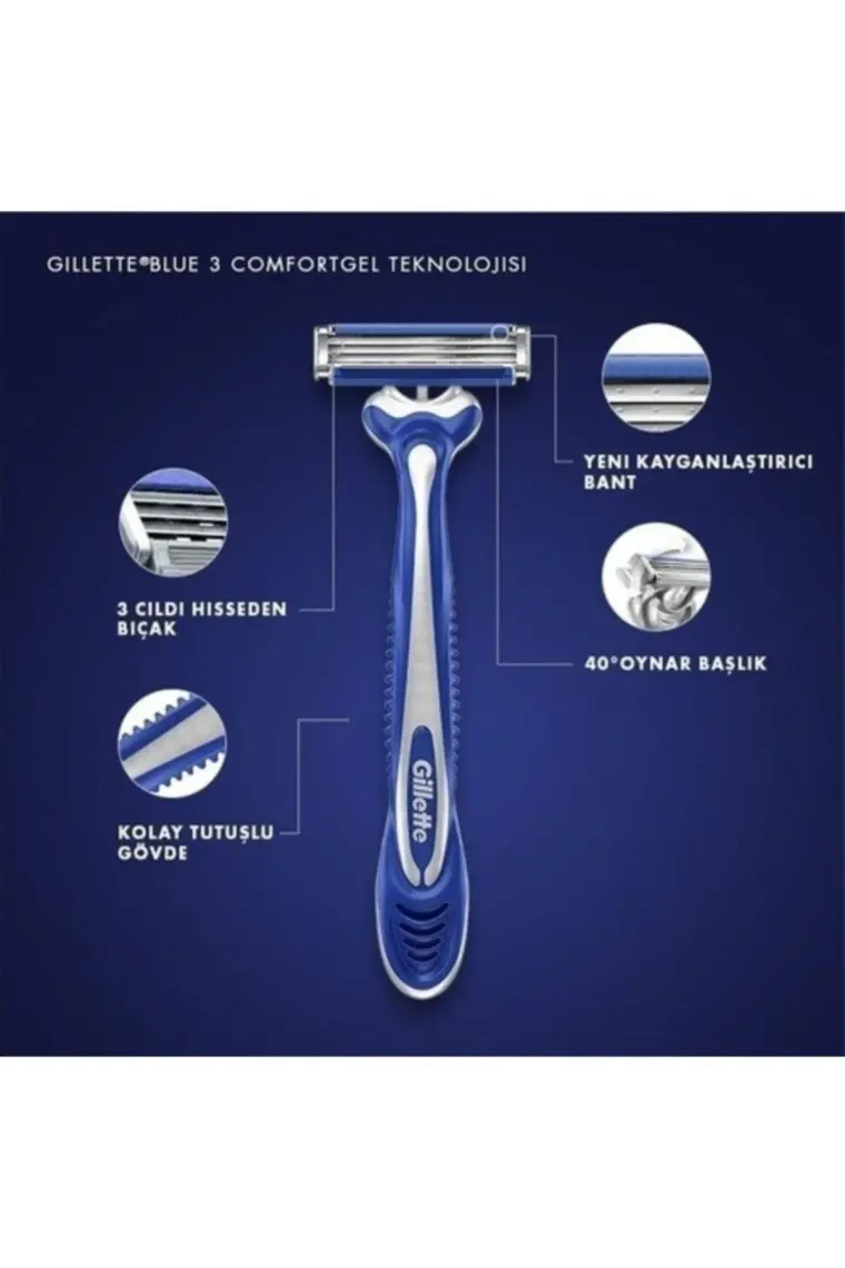 Gillette Blue3 Comfort Kullan At Tıraş Bıçağı 9+3 Adet