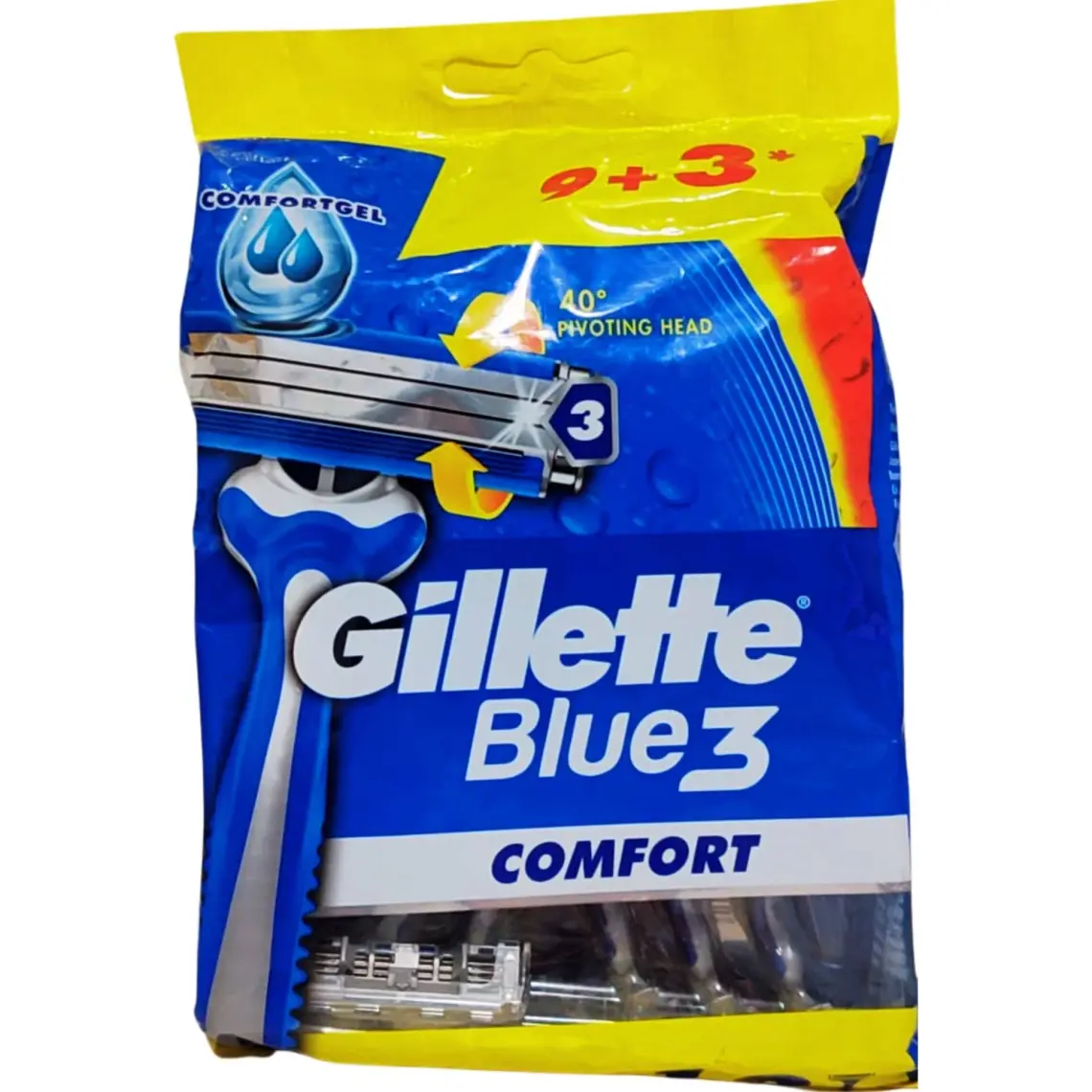 Gillette Blue3 Comfort Kullan At Tıraş Bıçağı 9+3 Adet