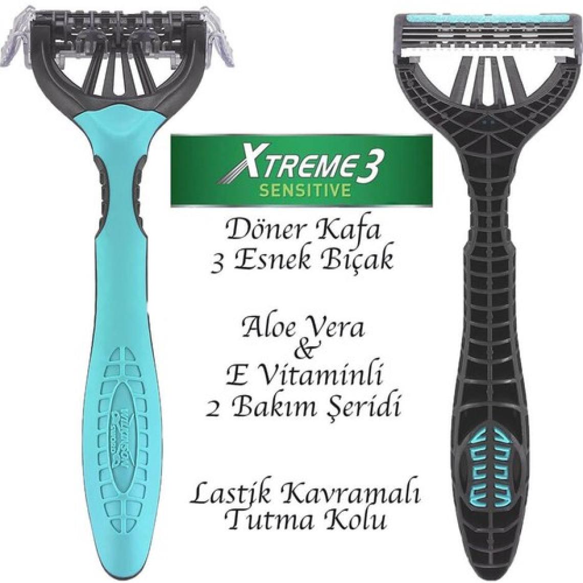 Wilkinson Sword Xtreme 3 Oynar Başlıklı 3 Bıçaklı Kullan At Tıraş Bıçağı 6+2 Avantaj Paketi - 8'li