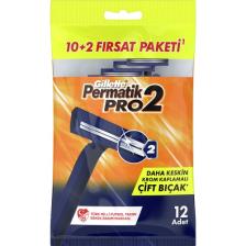 Gillette Permatik Pro 2 - 10 + 2 Poşet