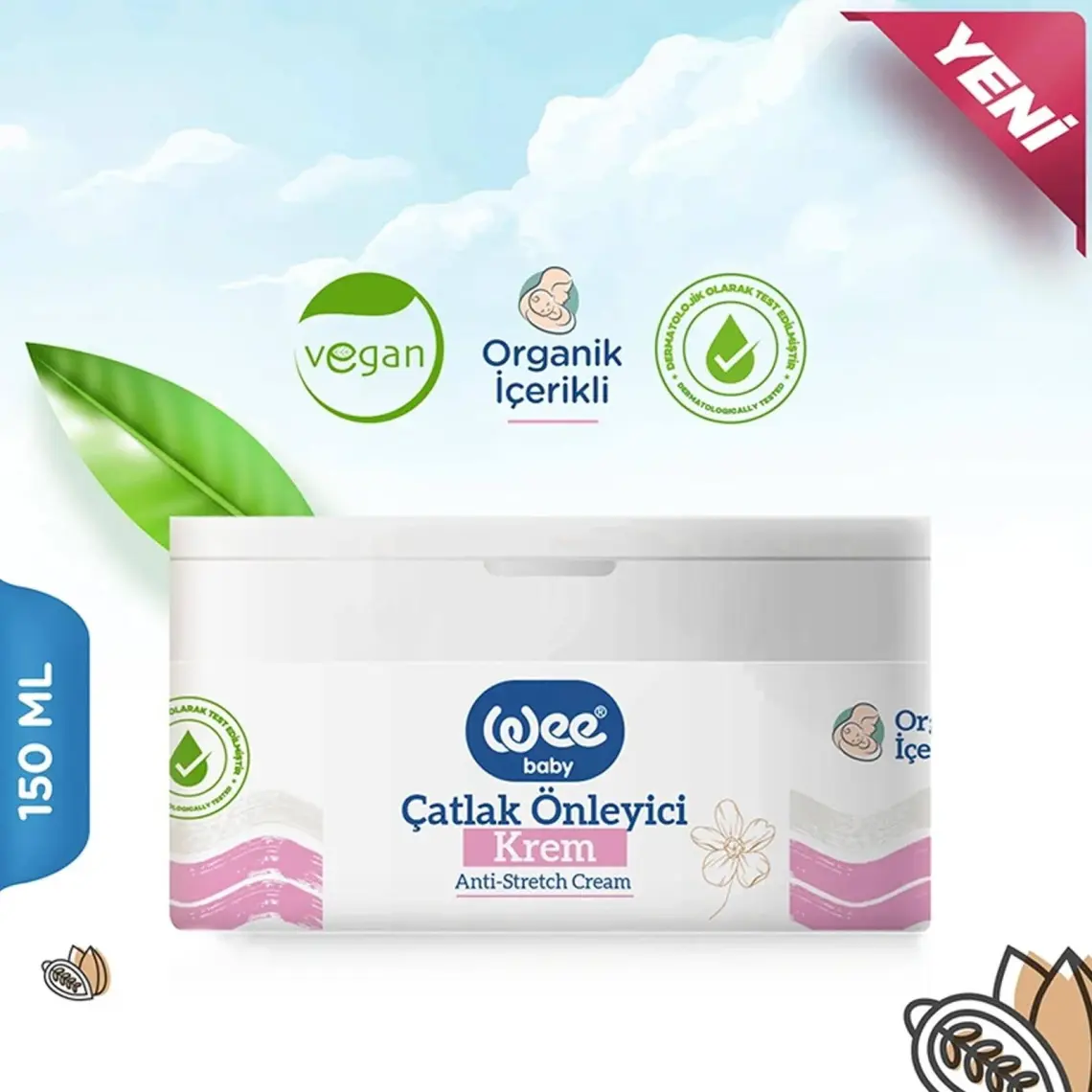 Wee Baby Organik Çatlak Önleyici Krem 150 ml