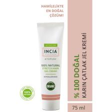INCIA %100 Doğal Karın Çatlak Jel Kremi Çatlak Önleyici Organik Avokado Yağı Hamilelikte 75 ml