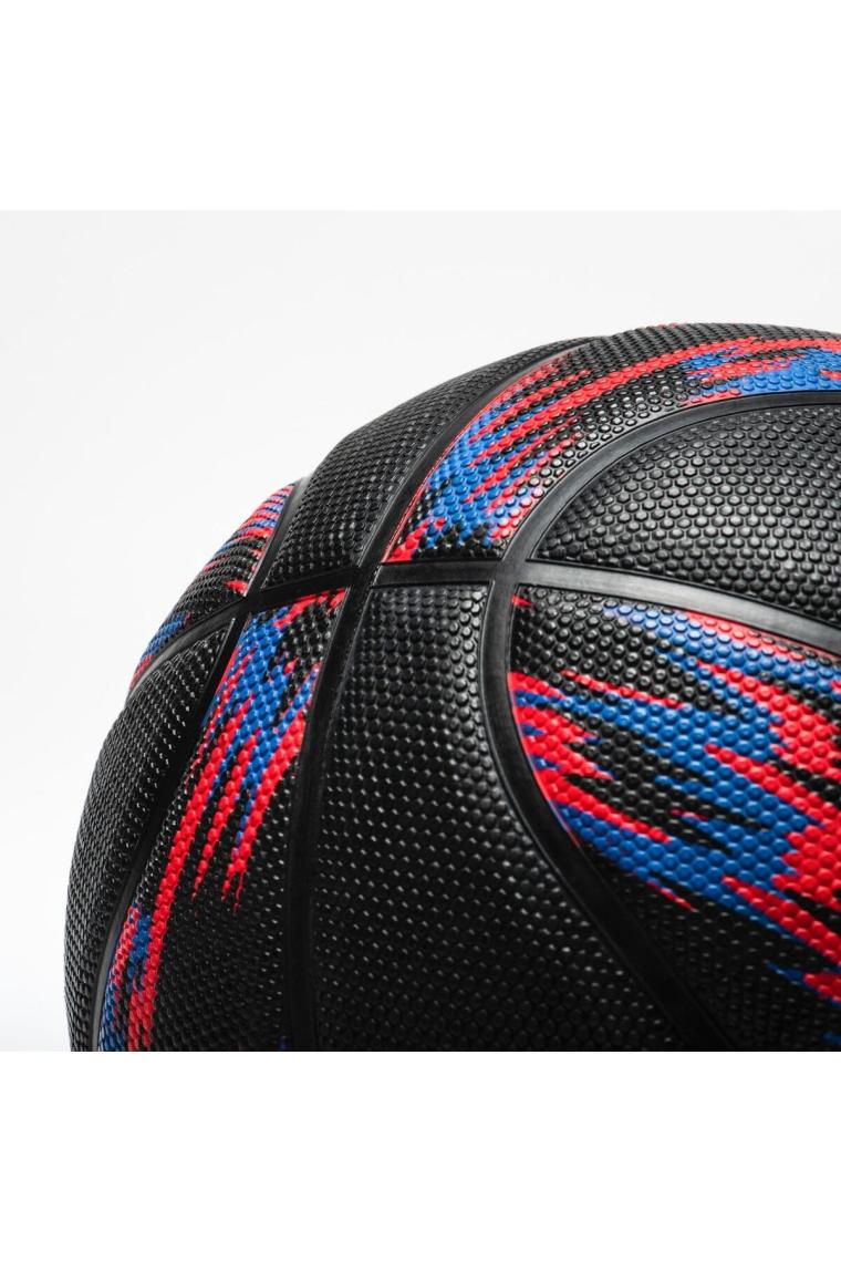 7 Numara Tarmak Erkek Basketbol Topu - 7 Numara - Siyah / Kırmızı / Mavi - R500 Siyah Pompa dahil d
