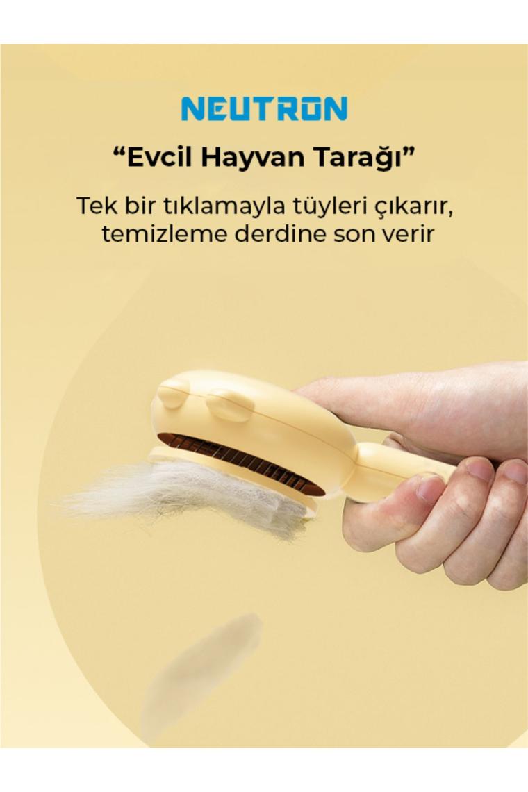 Kedi Tarağı, Kedi Tüy Toplayıcı, 140 Derece Kavisli Tarak Dişleri