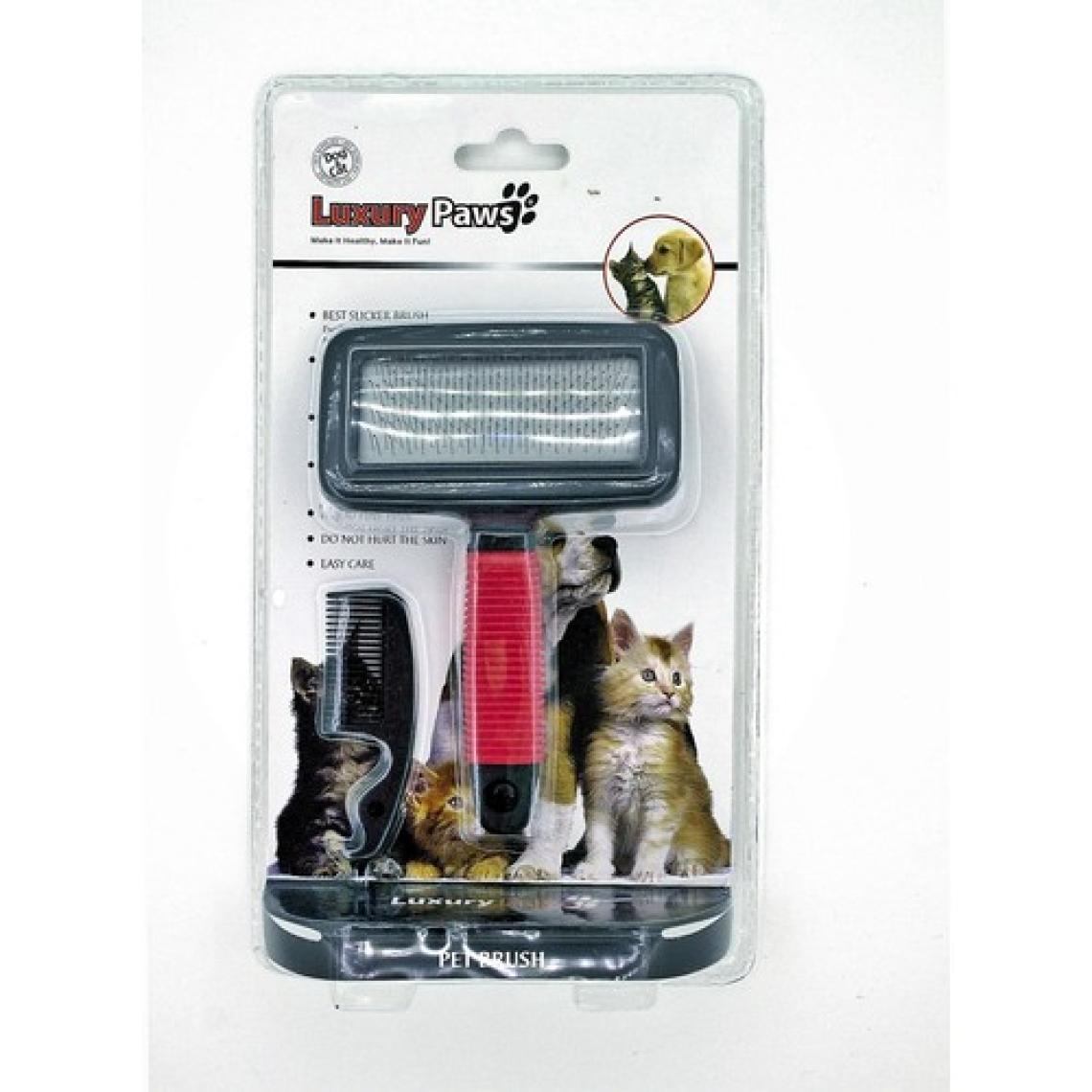 Luxury Paws Soft Saplı Fırça Temizleyici Taraklı Medium 13 Cm