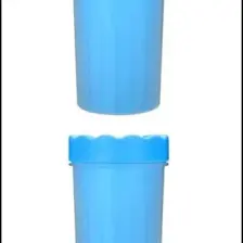 Buffer&reg; Silikon Jel Fırçalı Kedi Köpek Pati Ayak Yıkama Temizleme Kovası (Küçük)