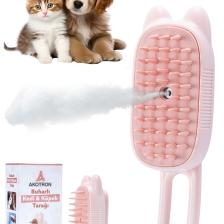 Akotron Buharlı Kedi Köpek Tarağı | Evcil Hayvan Masaj Temizleme Fırçası | Şarjlı Pet Masaj Aleti