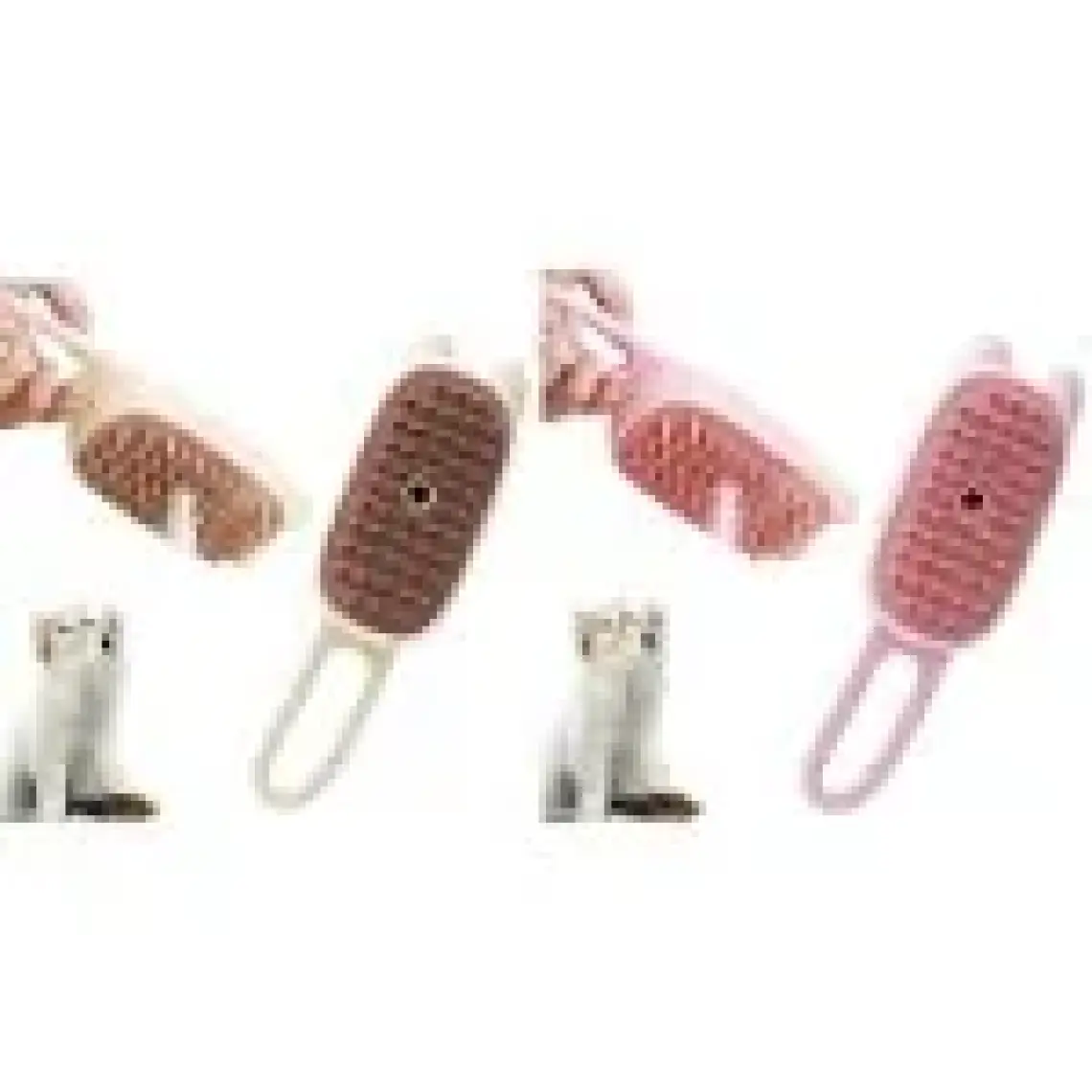 Justie Pet Kedi Tasarımlı Saplı Buharlı Kedi Tarağı, Buharlı Kedi Yıkama Fırçası Tarağı Pembe-Bej