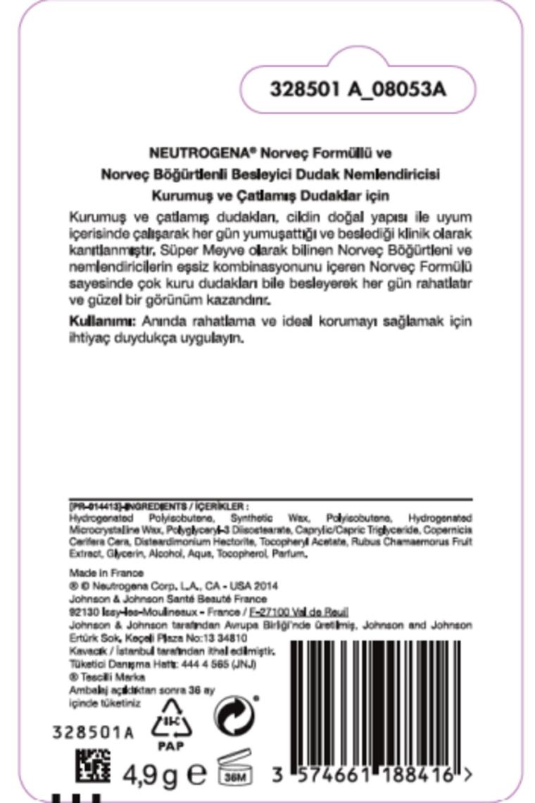 Norveç Formülü Güneş Koruma Faktörlü (SPF 20) Dudak Nemlendiricisi